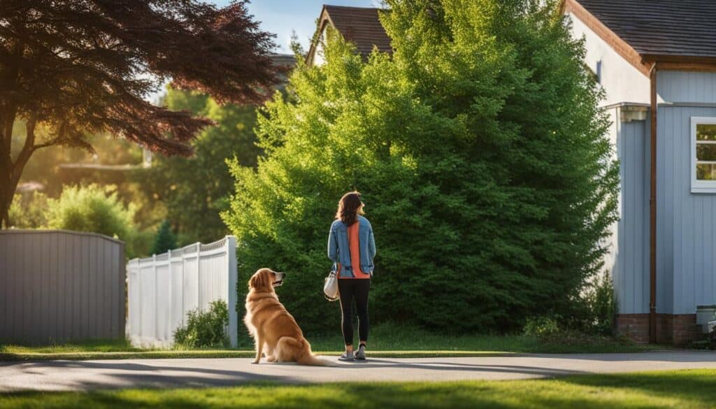 controlling outdoor barking