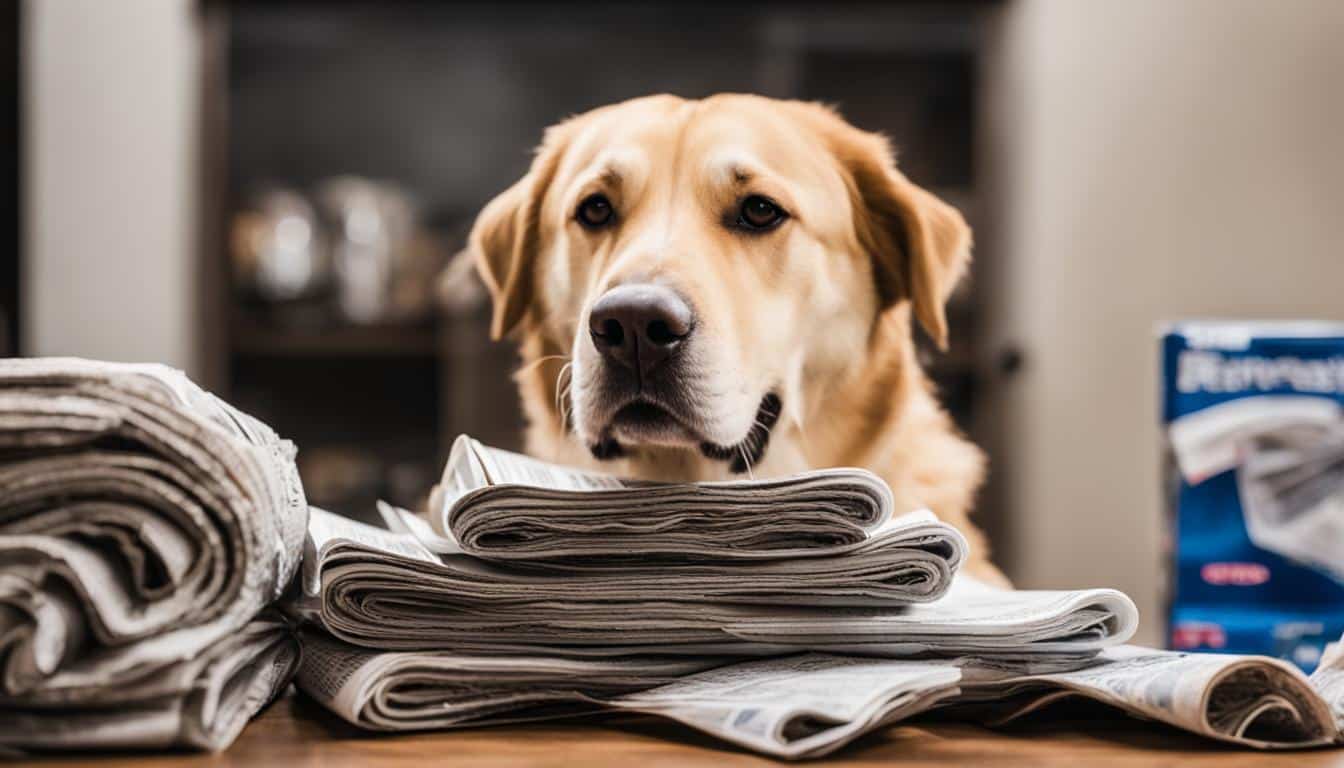 how to paper train an older dog