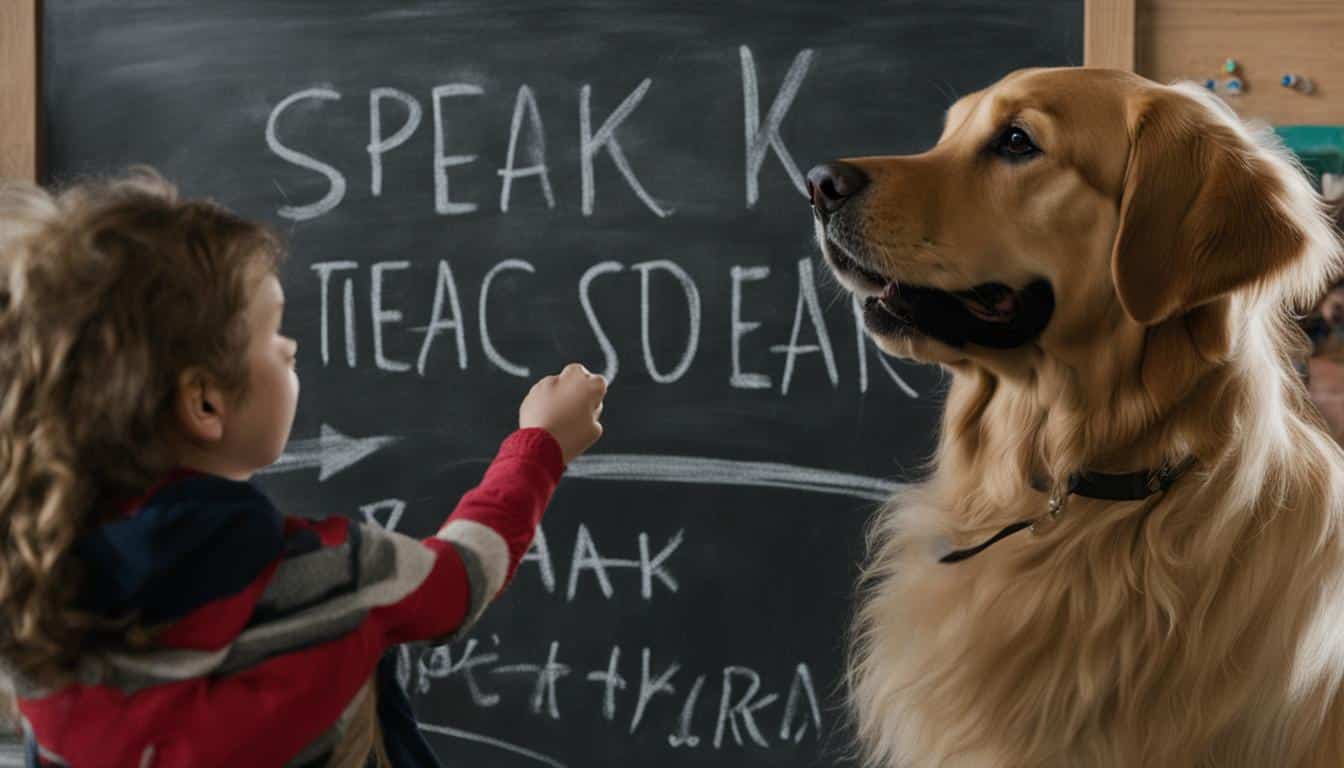 how to train a dog to speak