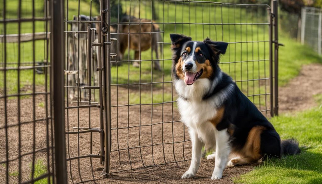 preventing dogs from wandering off