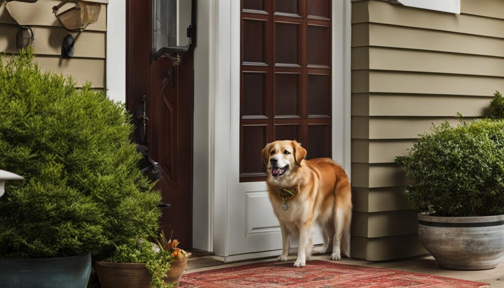 teaching an older dog to go potty outside